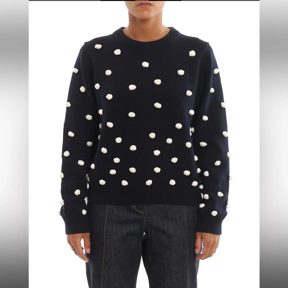 TORY BURCH Sweater in Black/White - Picture 1 of 12